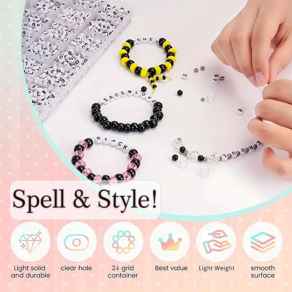 Neat decorative finish makes with box and white 6mm beads stand out in DIY jewellery projects, beading craft and decorative craft finishing.