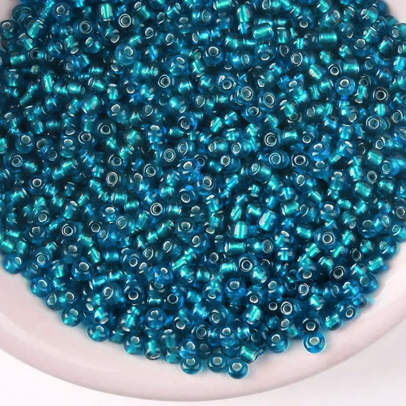 In bracelet making, necklace making and DIY jewellery projects, sky blue 3mm beads add depth and neat finishing.