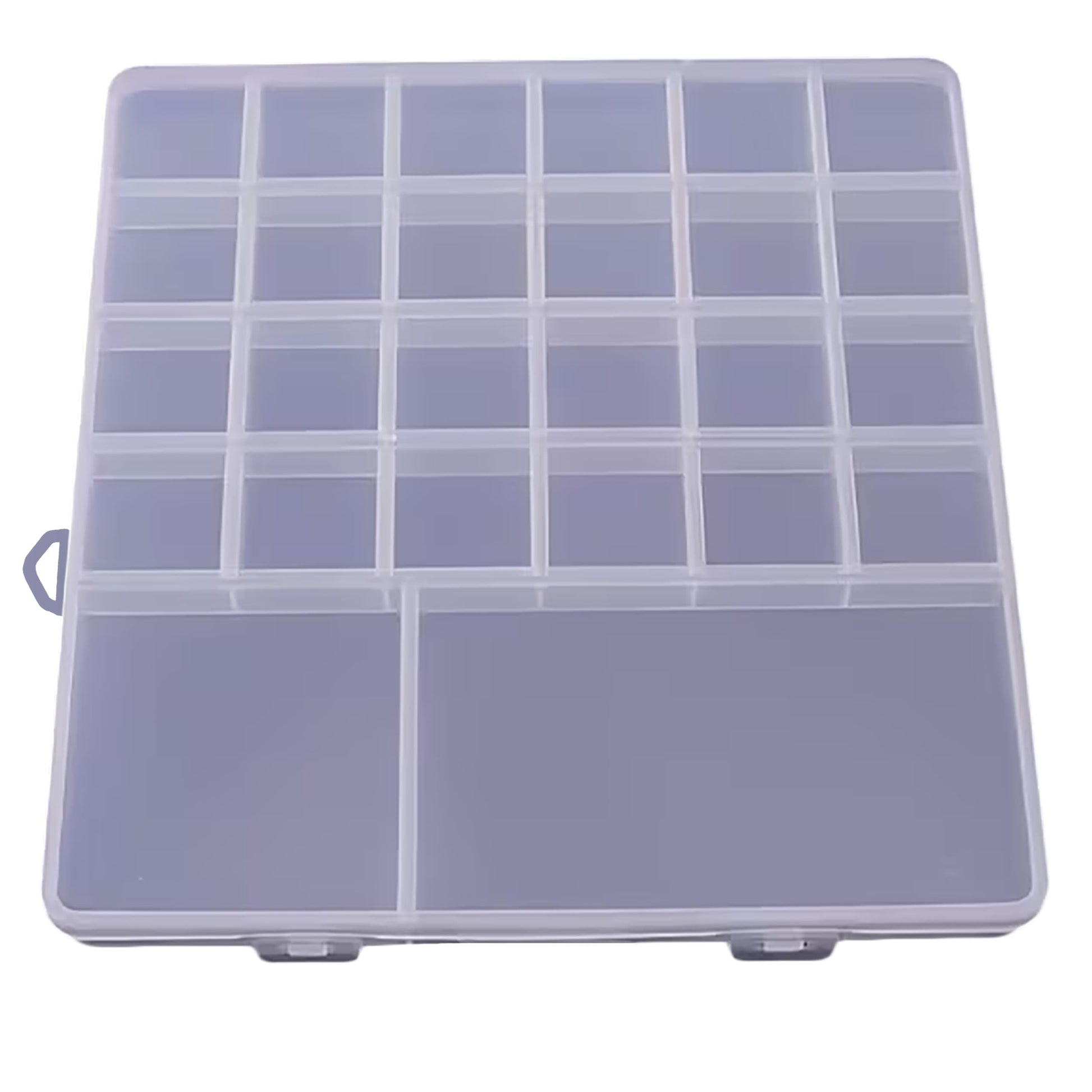 Plastic Jewellery Organizer Box with Partition, Transparent product image