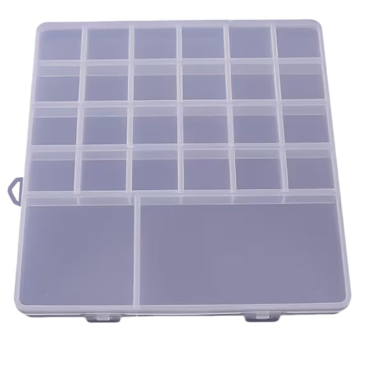 Plastic Jewellery Organizer Box with Partition, Transparent product image