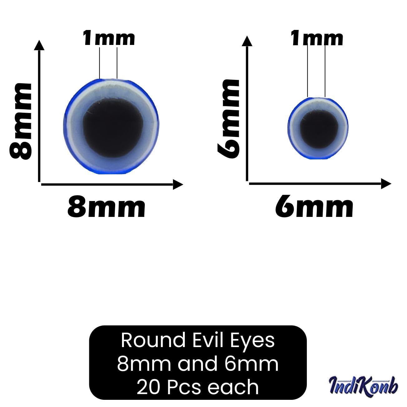 DIY jewellery projects, beading craft and decorative craft finishing can look sharper with blue 20 pcs beads.