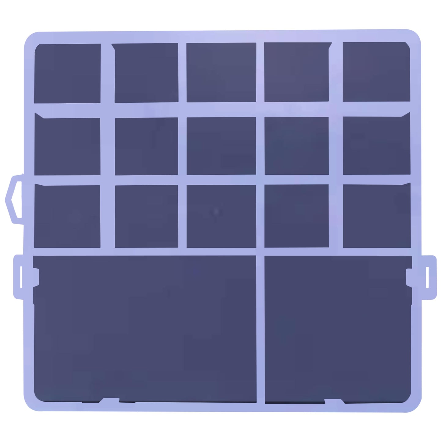 1 Box Plastic Organizer Box with 17 Compartments. Main product image showing the full product layout.