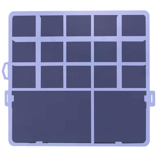1 Box Plastic Organizer Box with 17 Compartments. Main product image showing the full product layout.