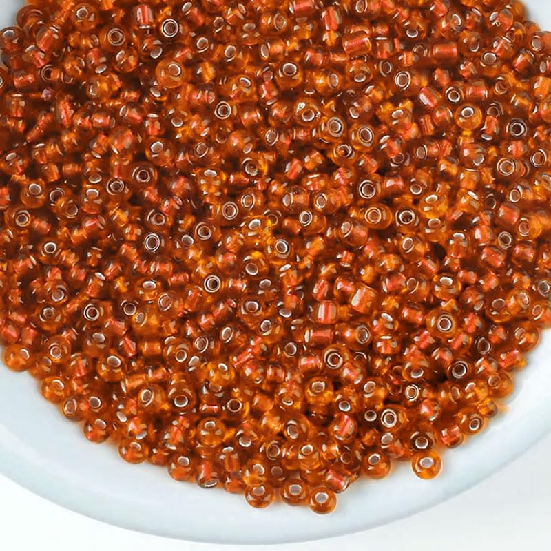 In bracelet making, necklace making and DIY jewellery projects, dark orange 3mm beads add depth and neat finishing.