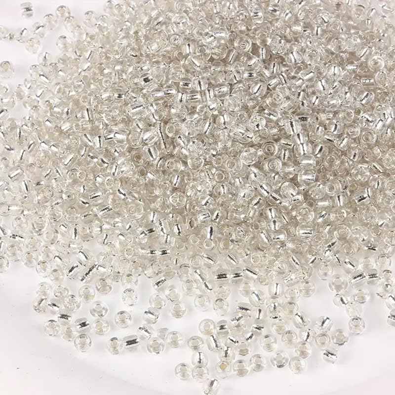 White 3mm beads bring visual interest to bracelet making, necklace making and DIY jewellery projects with clean decorative look.