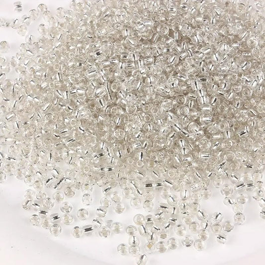 White 3mm beads bring visual interest to bracelet making, necklace making and DIY jewellery projects with clean decorative look.
