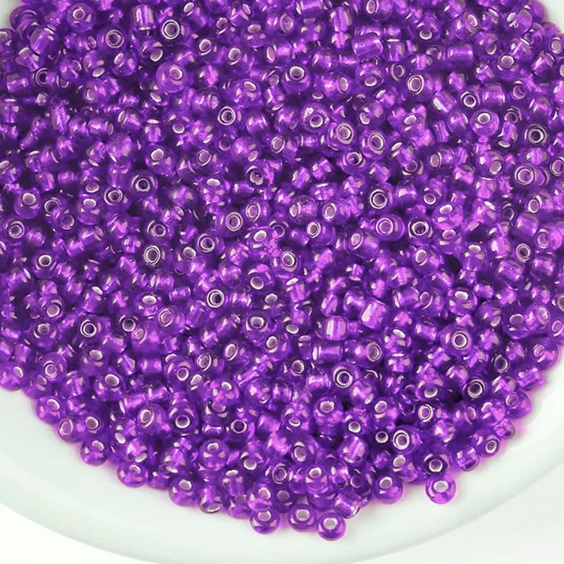 Purple 4mm beads bring a polished accent to bracelet making, necklace making and DIY jewellery projects.