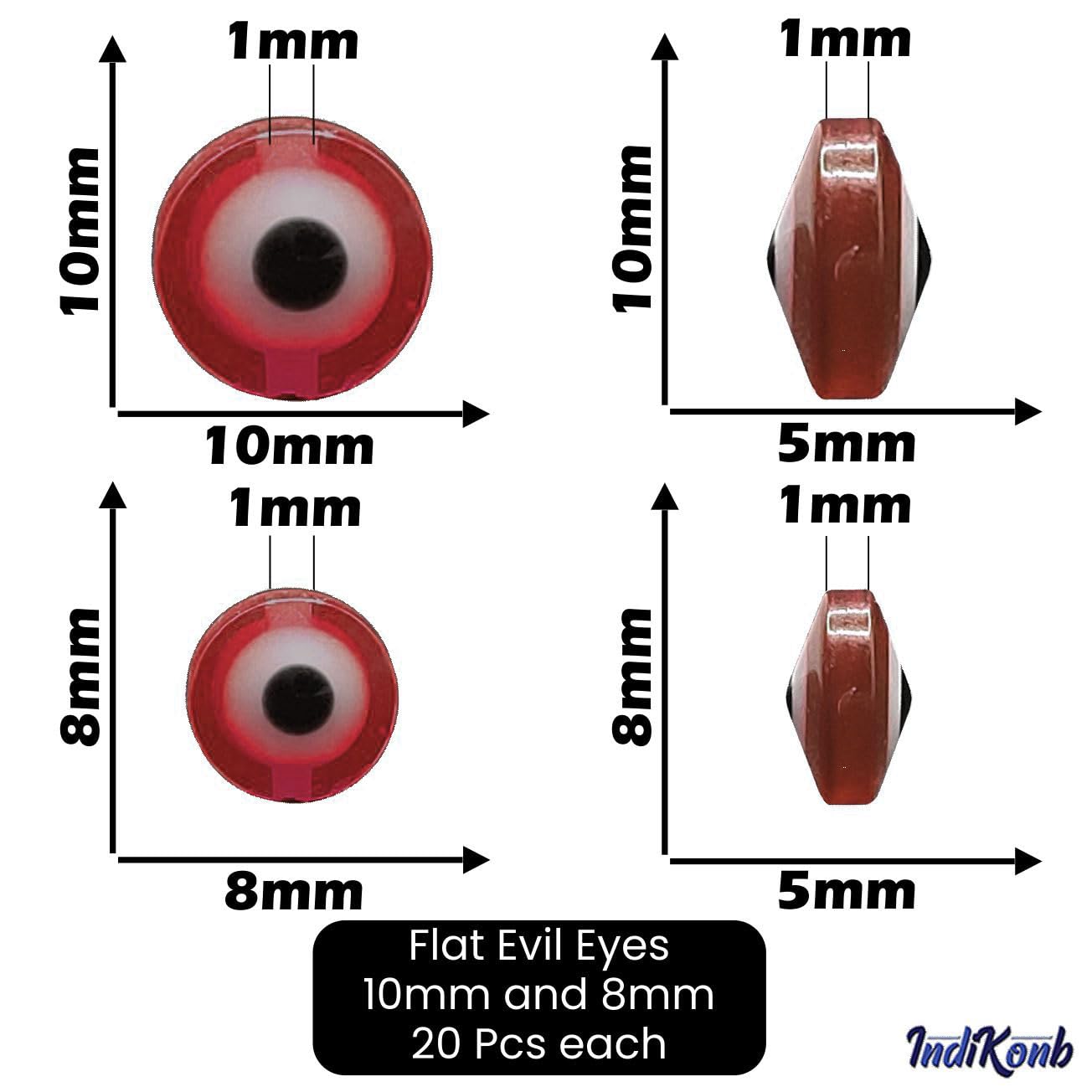 For polished results in necklace making and DIY jewellery projects, red 20 pcs beads help complete the design.