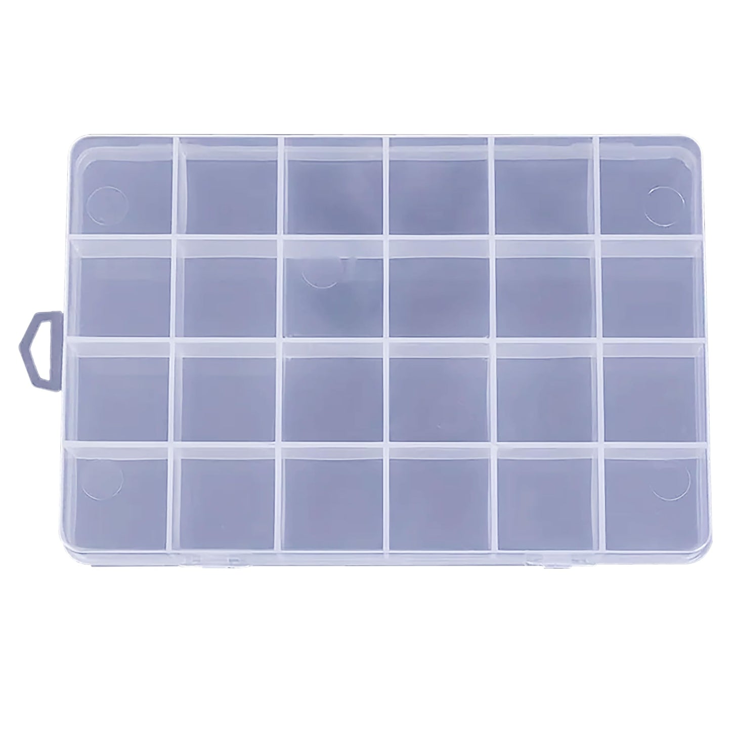 1 Box Plastic Partition Organizer with 24 Compartments. Main product image showing the full product layout.
