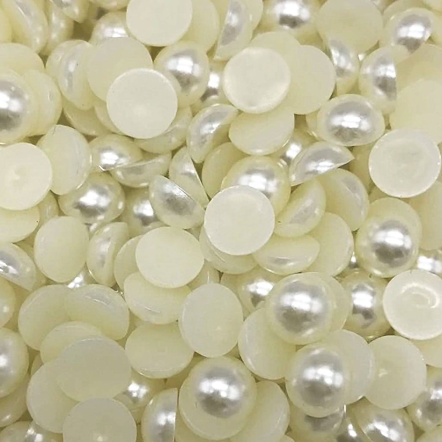 Flat Back Half Pearl Beads