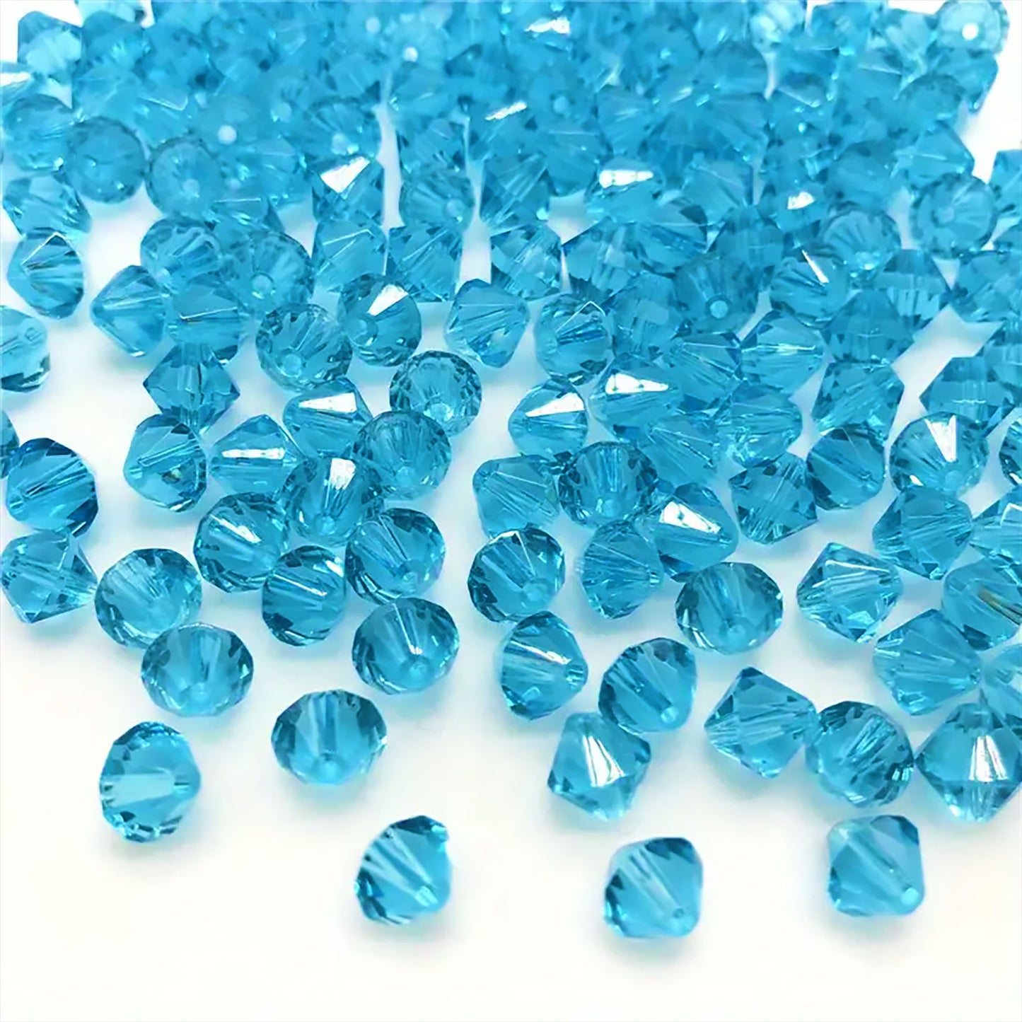 Bicone Glass Beads - 4mm