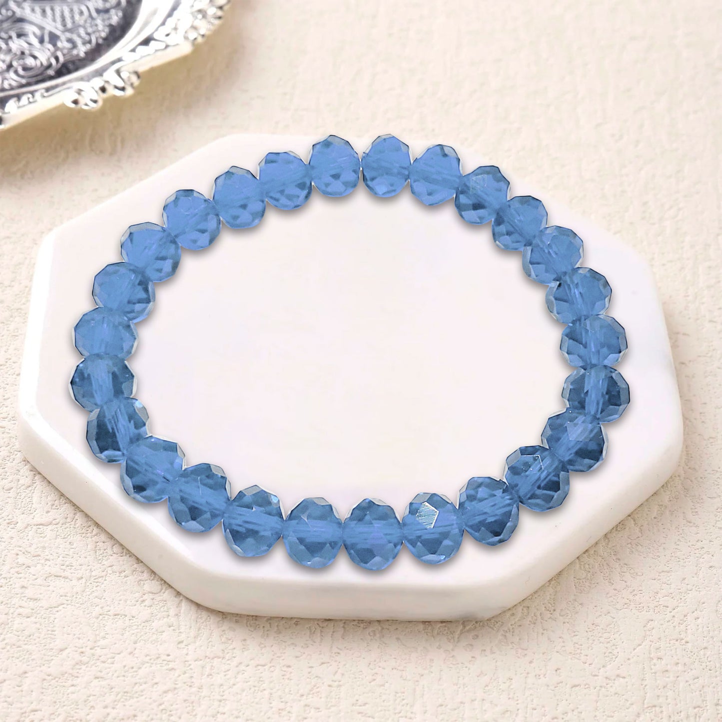 Glass Tyre Beads Bracelet