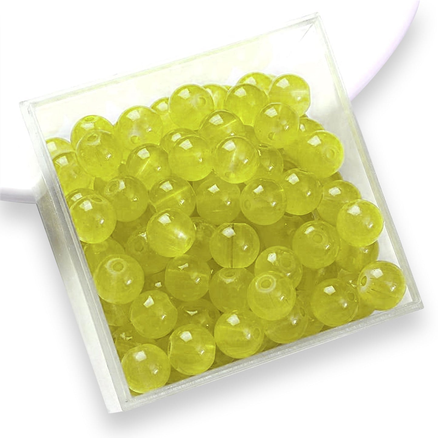 A balanced detail for bracelet making, necklace making and DIY jewellery projects, mustard and pearl 8mm beads offer a clean decorative look.