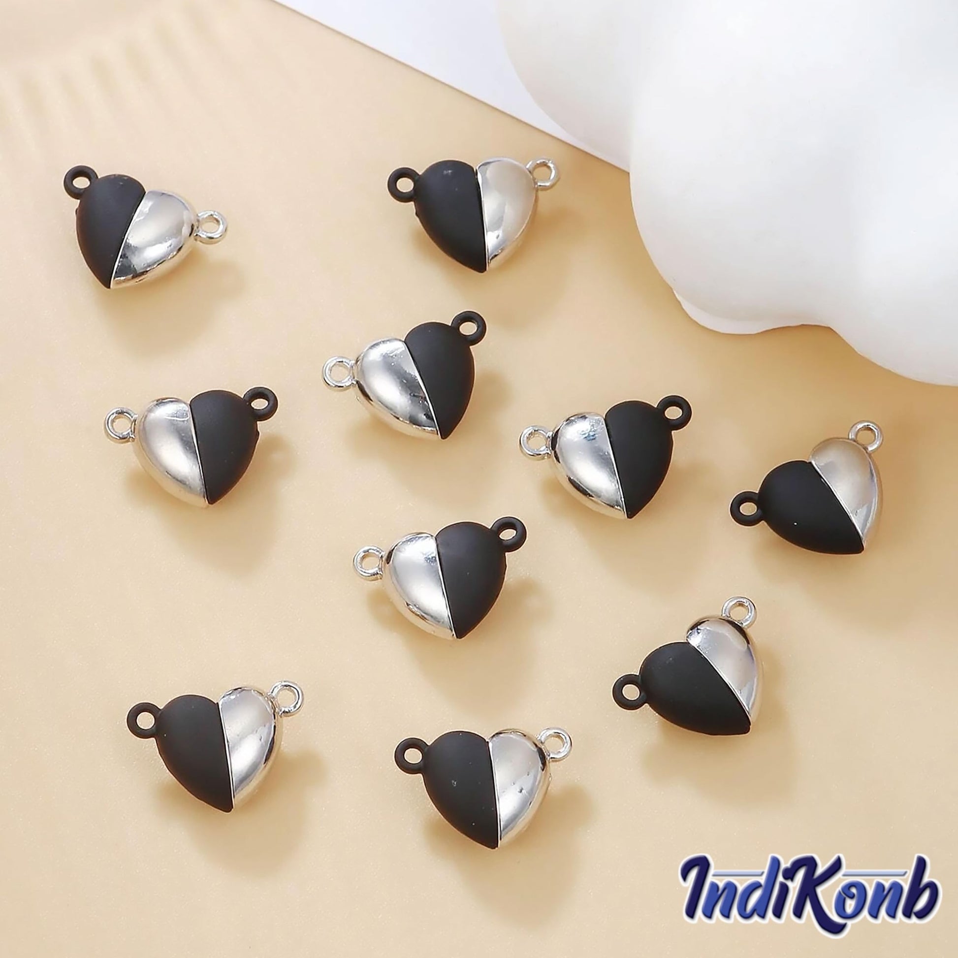 For a cleaner finish in handmade accessories and bracelet making, black silver 16 pcs beads are a useful choice.