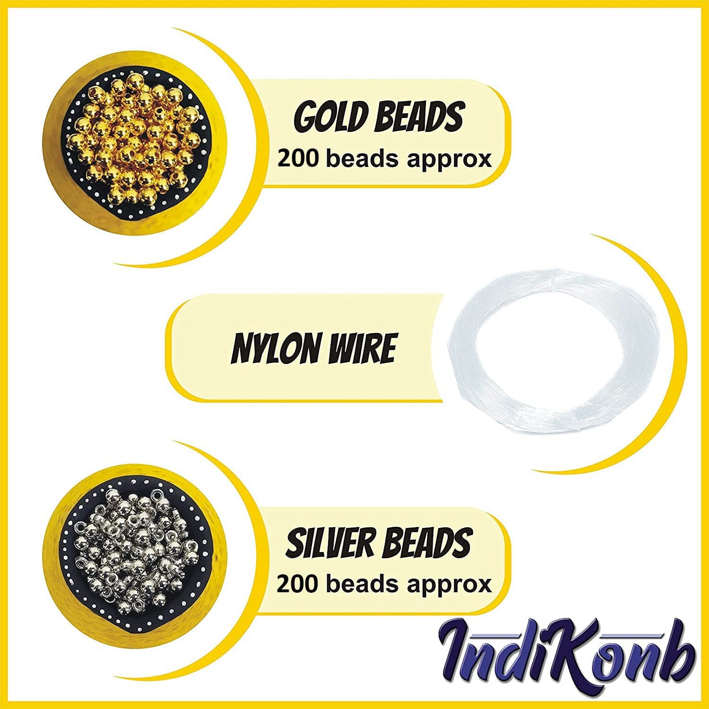 Pearl Beads Set for Jewelry Making - White Beads