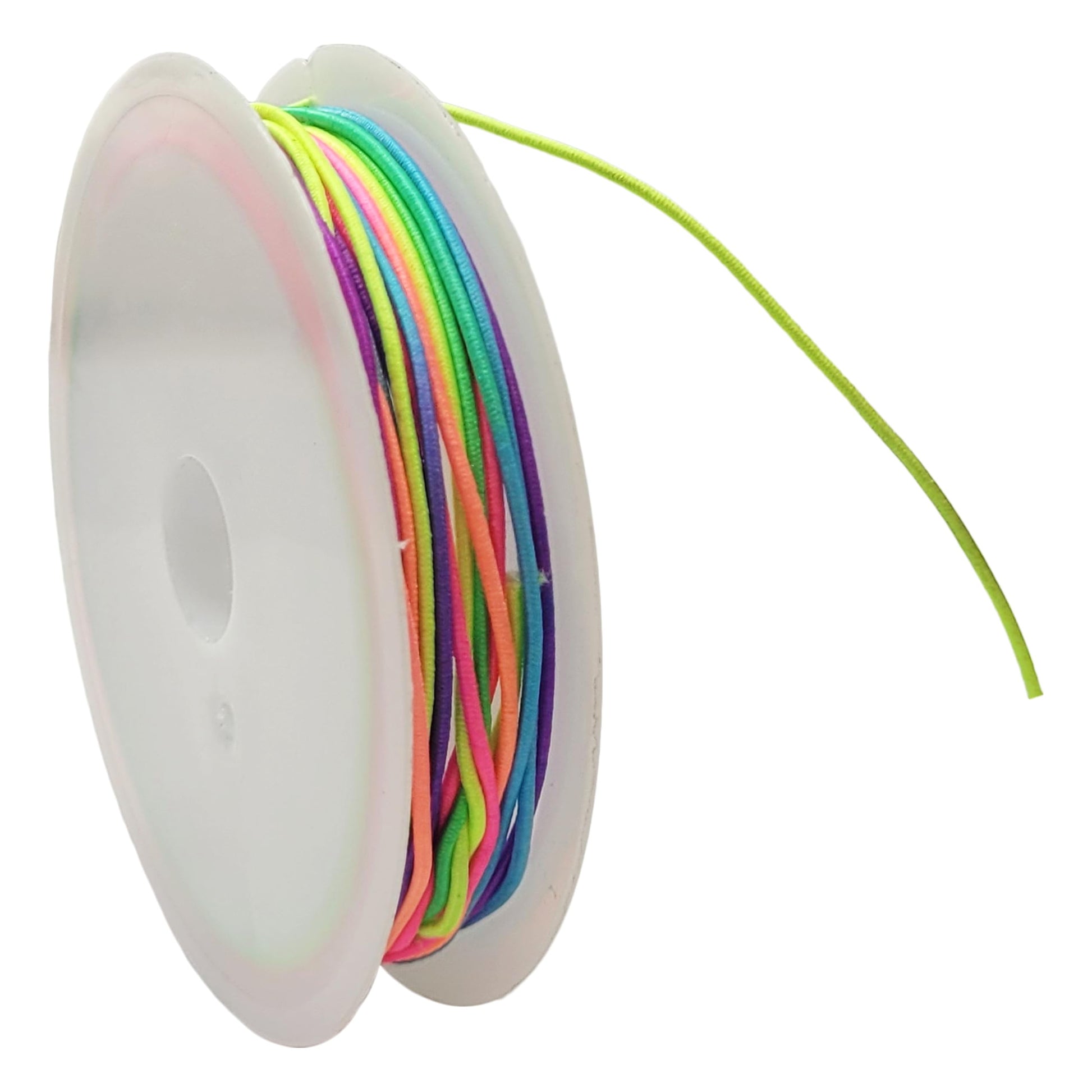 Multicolor Rainbow Elastic String Roll for Bracelet Making and Jewelry. Main product image showing the bracelet design and overall finish.
