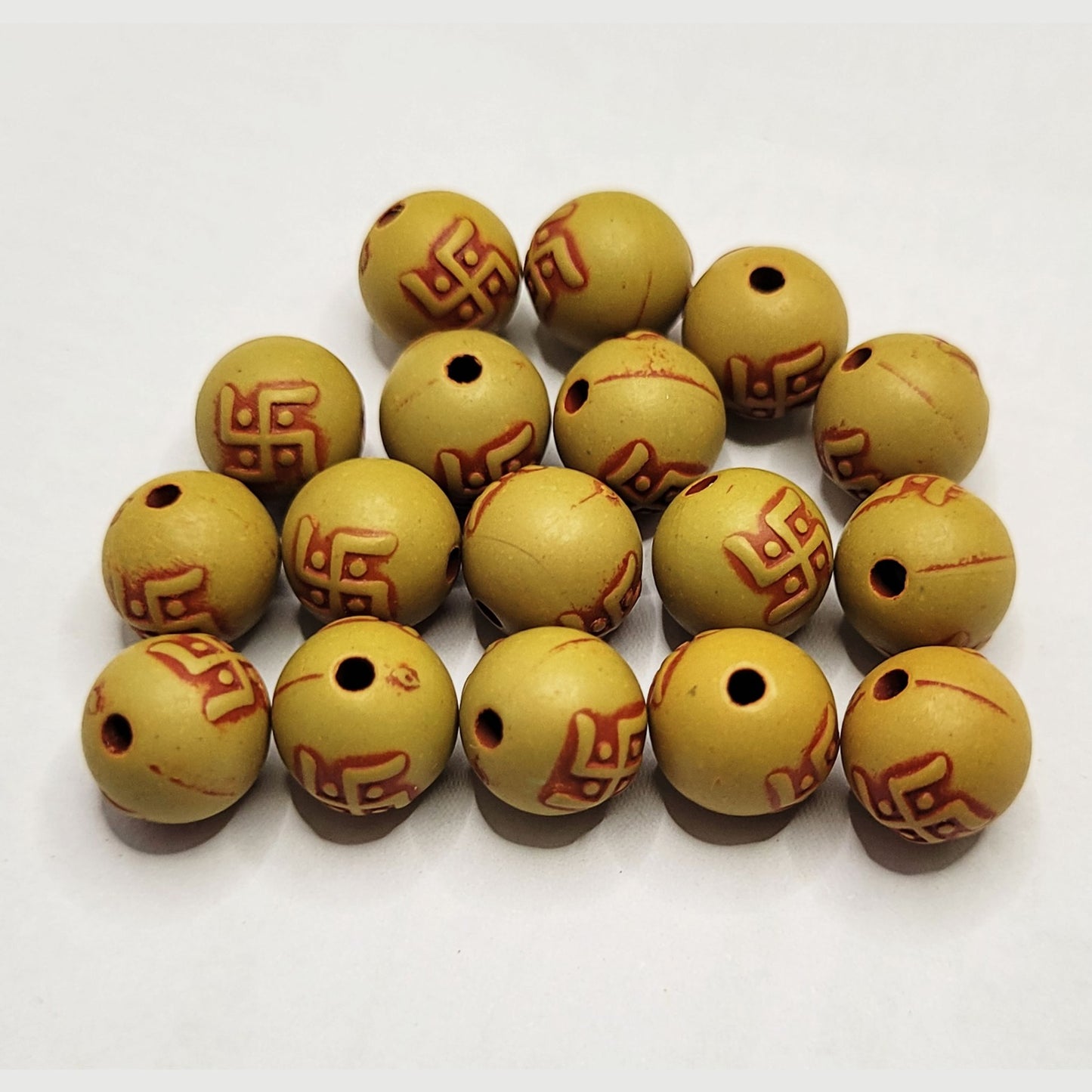 Festive Charm Wooden-like Beads