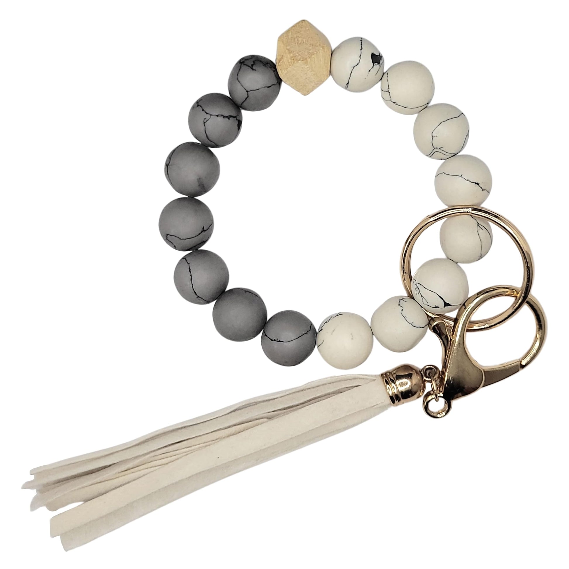 White and pink 6-7 inch and 7 inches keychain rings bring a clean jewellery accent to daily wear, party wear and gifting.