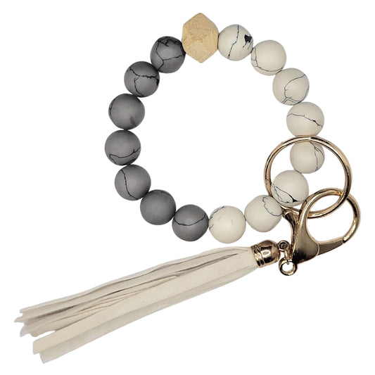 White and pink 6-7 inch and 7 inches keychain rings bring a clean jewellery accent to daily wear, party wear and gifting.