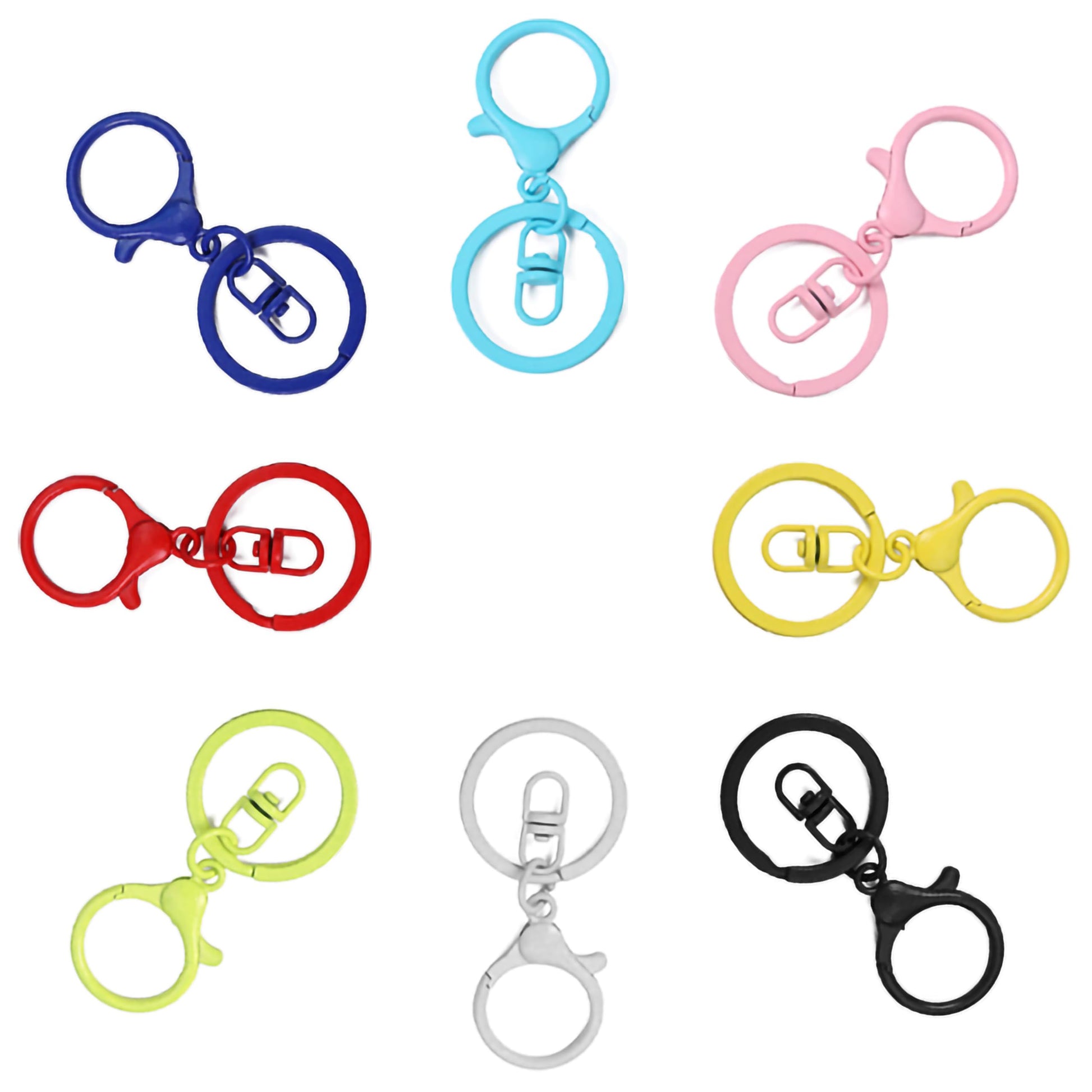 Metal Lobster Clasp Swivel Hooks Multicolor for DIY Crafts alloy metal. Main product image showing the full product layout.
