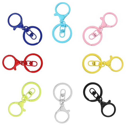 Metal Lobster Clasp Swivel Hooks Multicolor for DIY Crafts alloy metal. Main product image showing the full product layout.