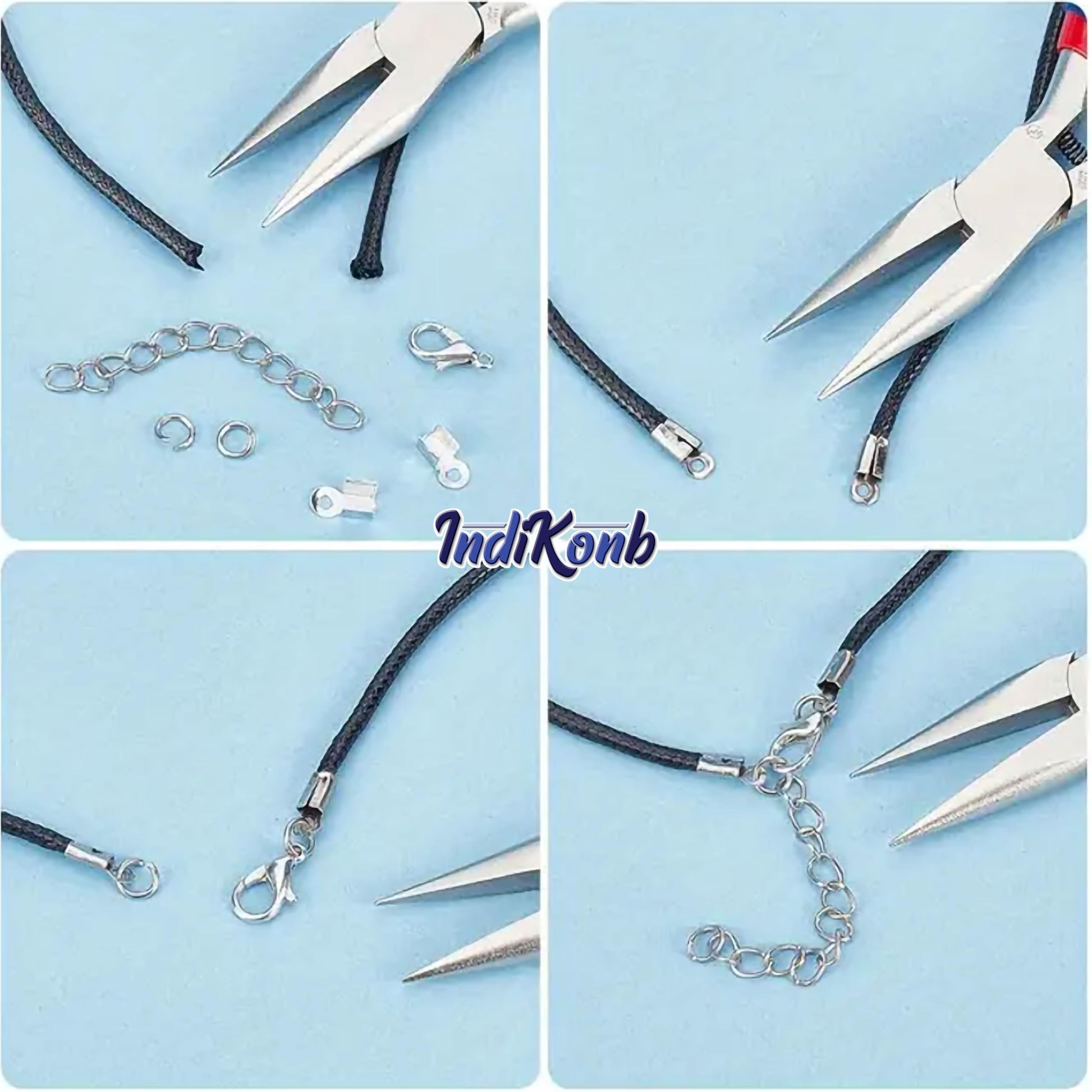 Gold 8mm jewellery making kit gives gift making and DIY jewellery making a neat visual lift.