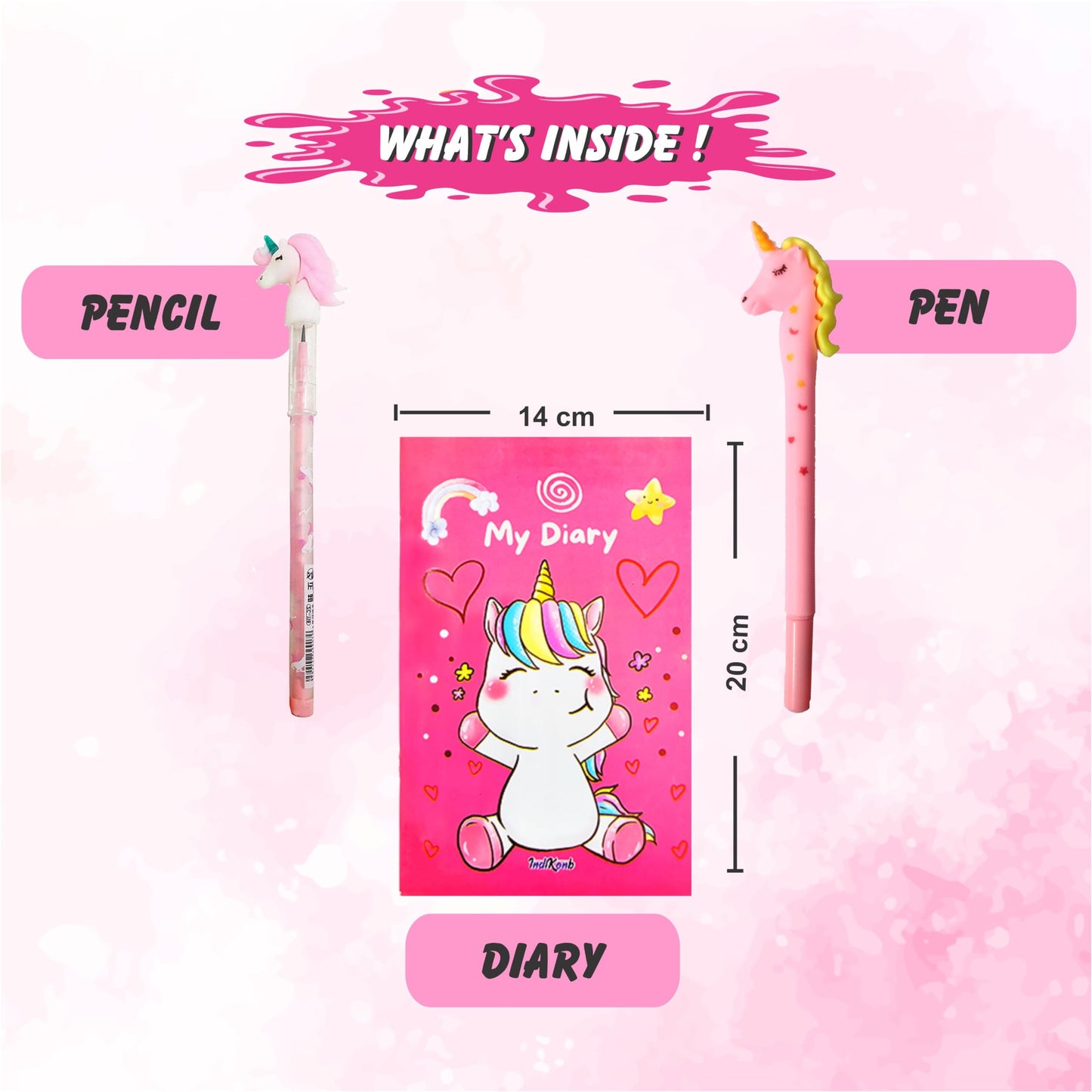 Charming texture detail and a useful craft project mix makes unicorn unicorn and birthday art and craft kit stand out in school projects.