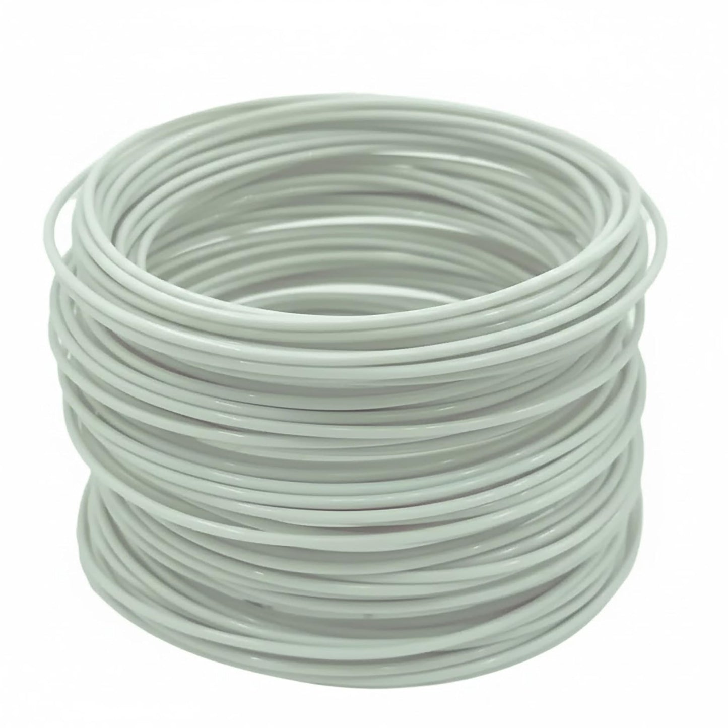 White 25m 25m craft wire or cord adds useful detail to bead threading, jewellery making and craft binding.