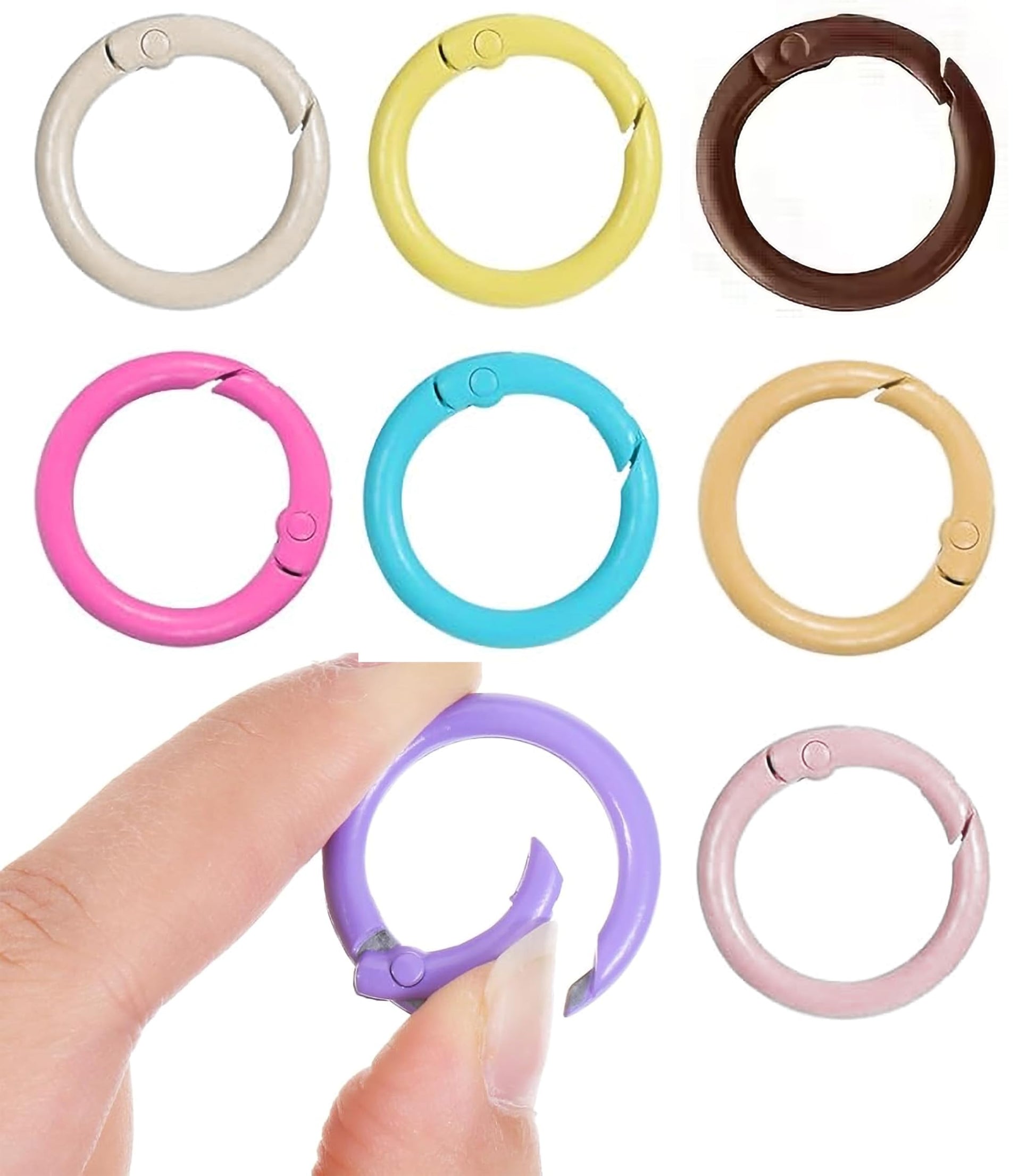 Build bag charms and DIY accessories around round bag charm connectors.