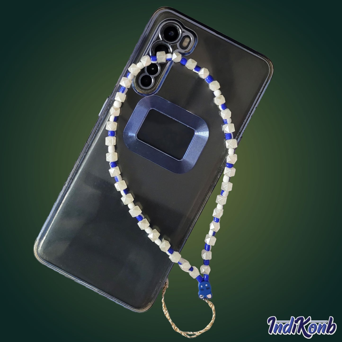 Beaded Phone Charm - Aesthetic Multicoloured Mobile Accessory