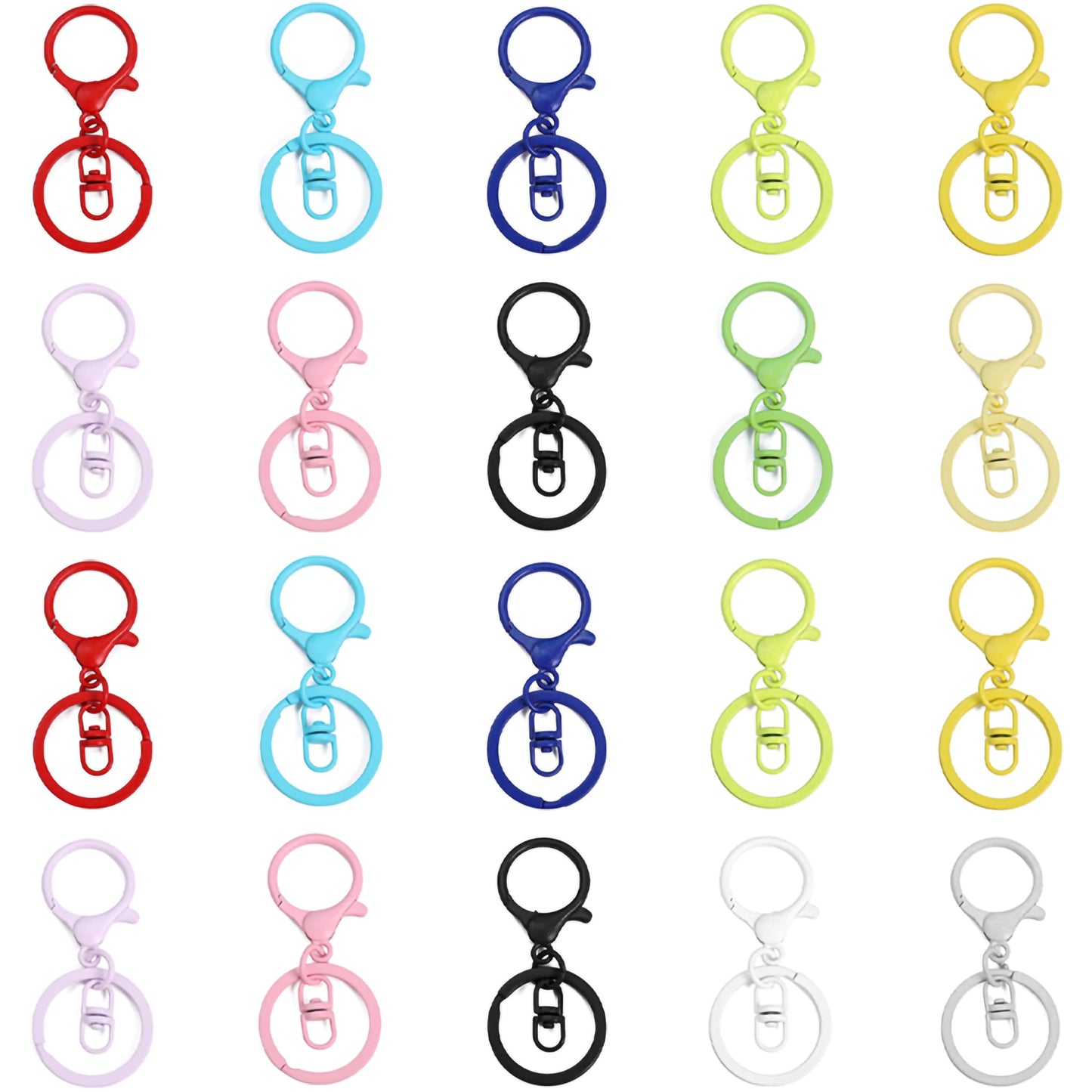 Metal Lobster Clasp Swivel Hooks Multicolor for DIY Crafts metal. Main product image showing the full product layout.