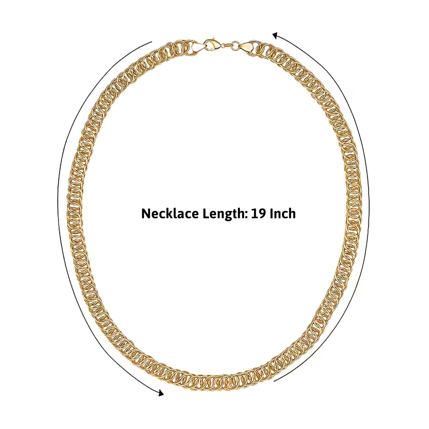 Build boys necklace looks and casual outfits around bold linked metal chains.