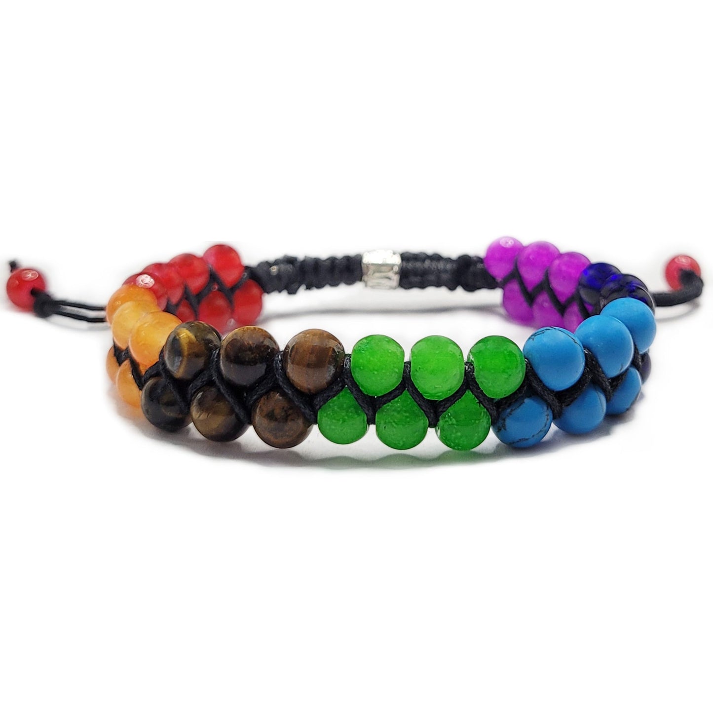 Use multicolour glass and crystal bracelet to finish everyday styling, party wear and gifting with a stylish look.