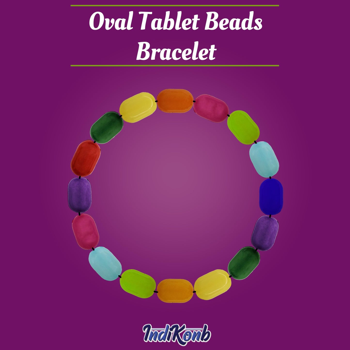 A balanced detail for DIY jewellery projects, beading craft and decorative craft finishing with 10mm detail, multicolour 10mm and 7mm beads offer a neat decorative finish.