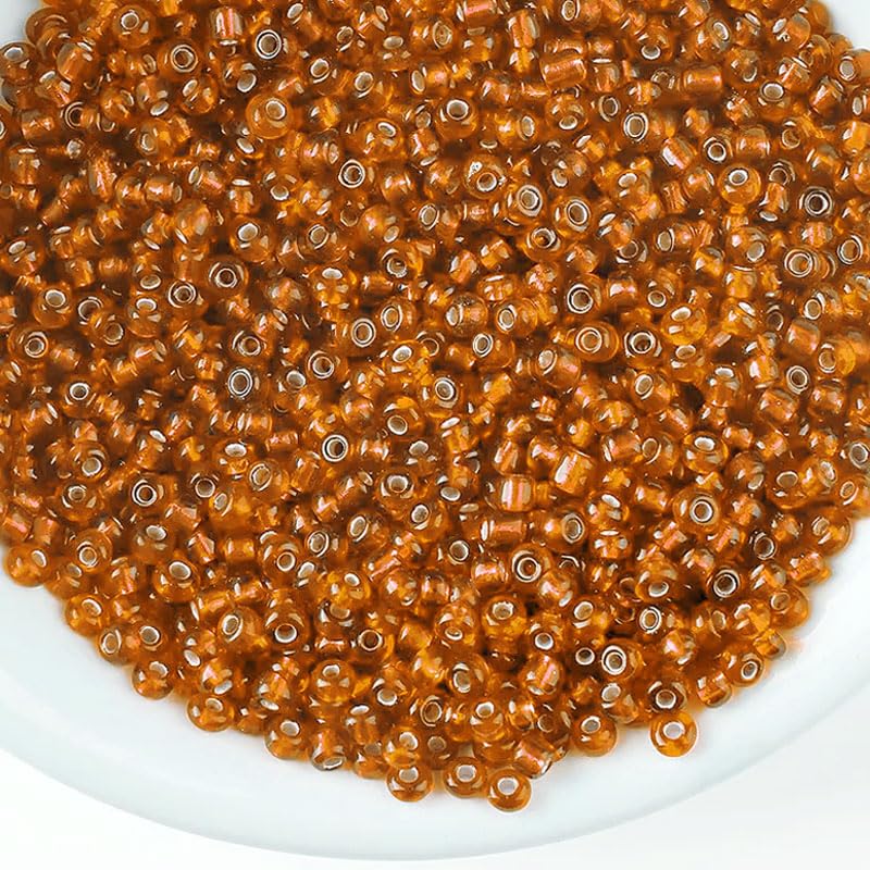 The clean decorative look finish of orange 3mm beads works nicely in bracelet making, necklace making and DIY jewellery projects.