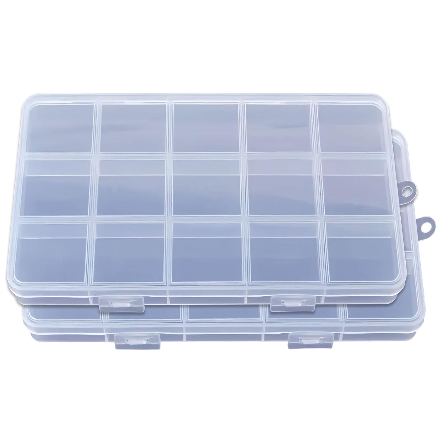 2 Boxes Plastic Organizer Box with 15 Compartments. Main product image showing the full product layout.