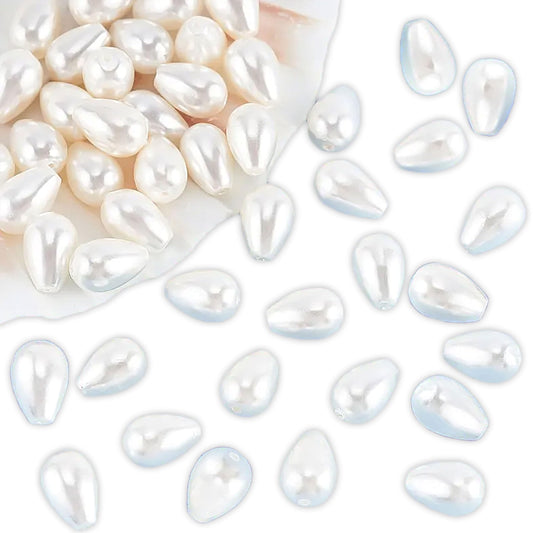 Use offwhite 8x11mm and 90 gm beads to finish bracelet making, necklace making and DIY jewellery projects with a clean decorative look.