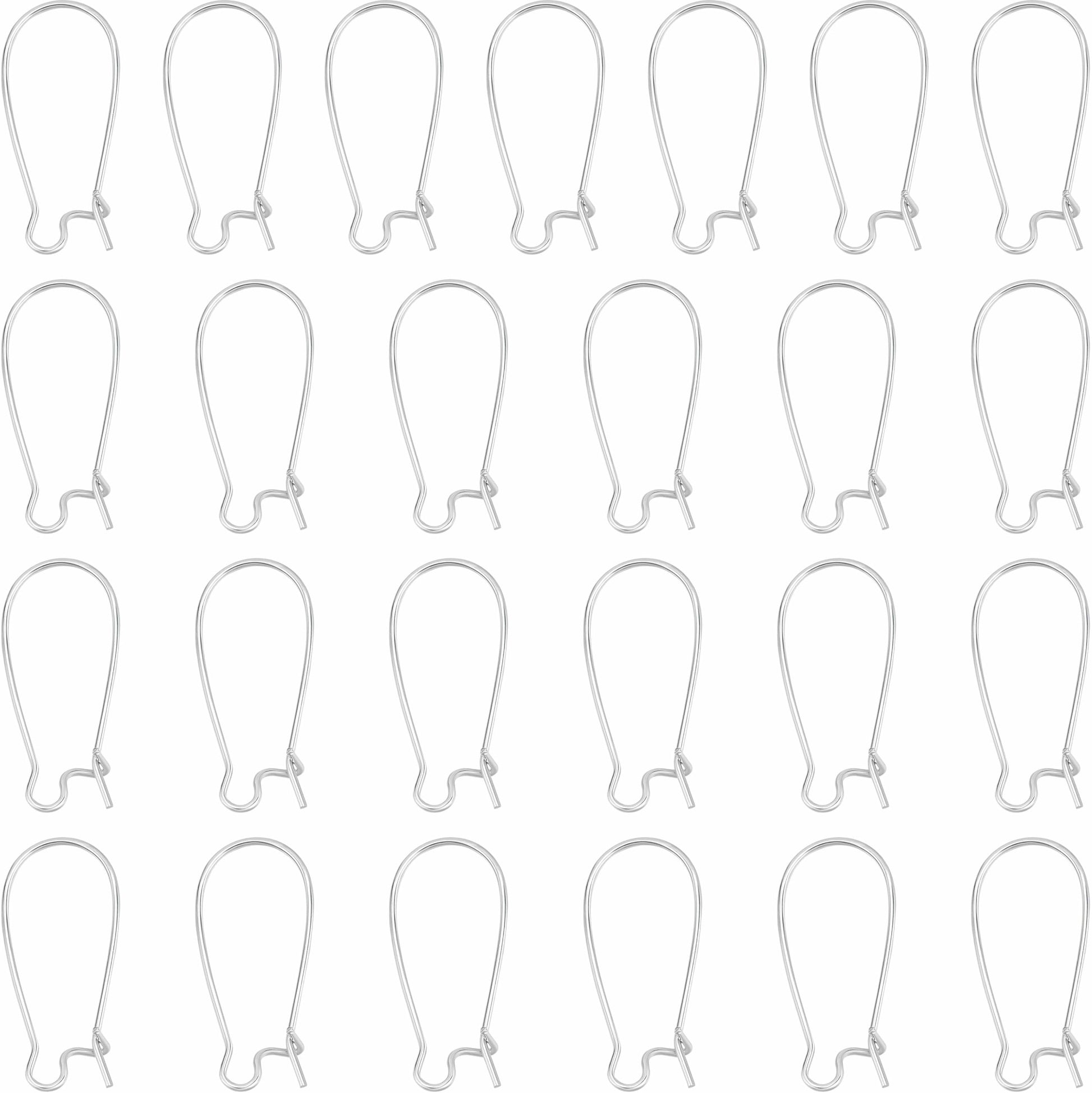 Large Silver Earring Hooks metal. Main product image showing the full product layout.