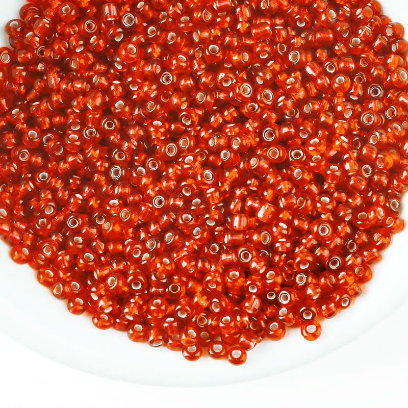 Red 2mm beads are a clean finishing element for bracelet making, necklace making and DIY jewellery projects.