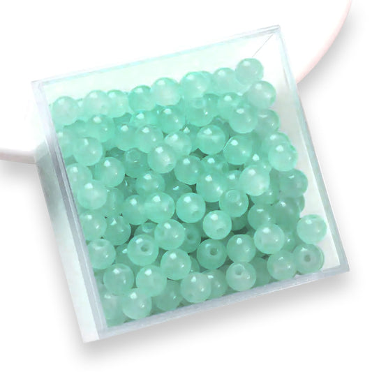 Aqua and blue 6 mm and 8mm beads make bracelet making, necklace making and DIY jewellery projects look more complete.