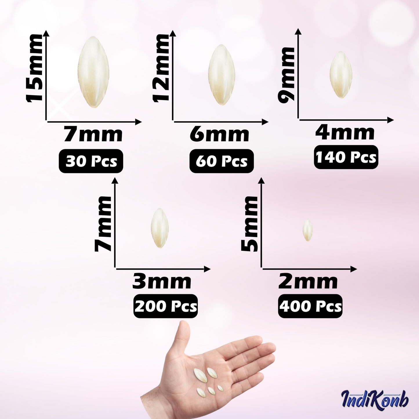 Use cream 3mm and 4mm beads for necklace making and DIY jewellery projects when the design needs a handmade beadwork accent to handmade projects.