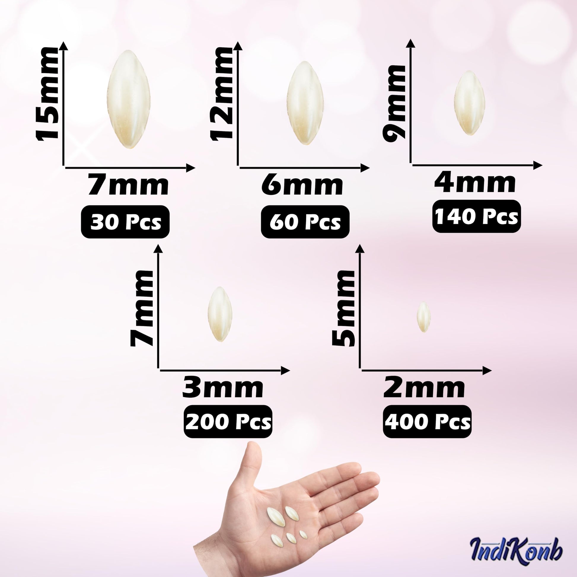 Use cream 3mm and 4mm beads for necklace making and DIY jewellery projects when the design needs a handmade beadwork accent to handmade projects.