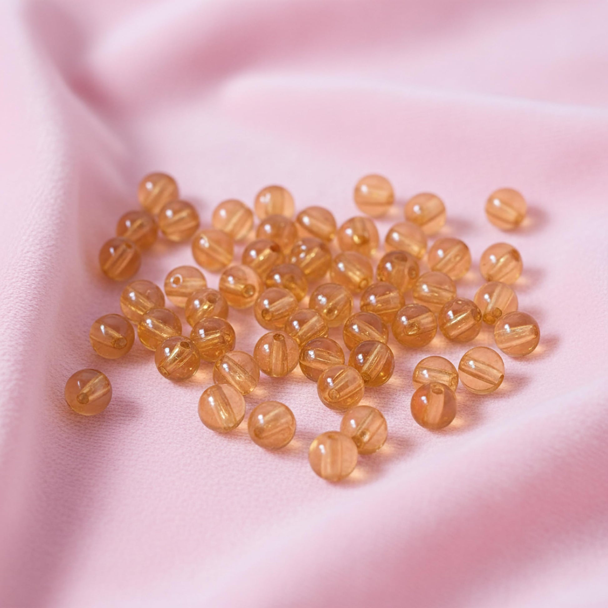 Transparent Rainbow Acrylic Beads for Jewellery Making Brown image 3