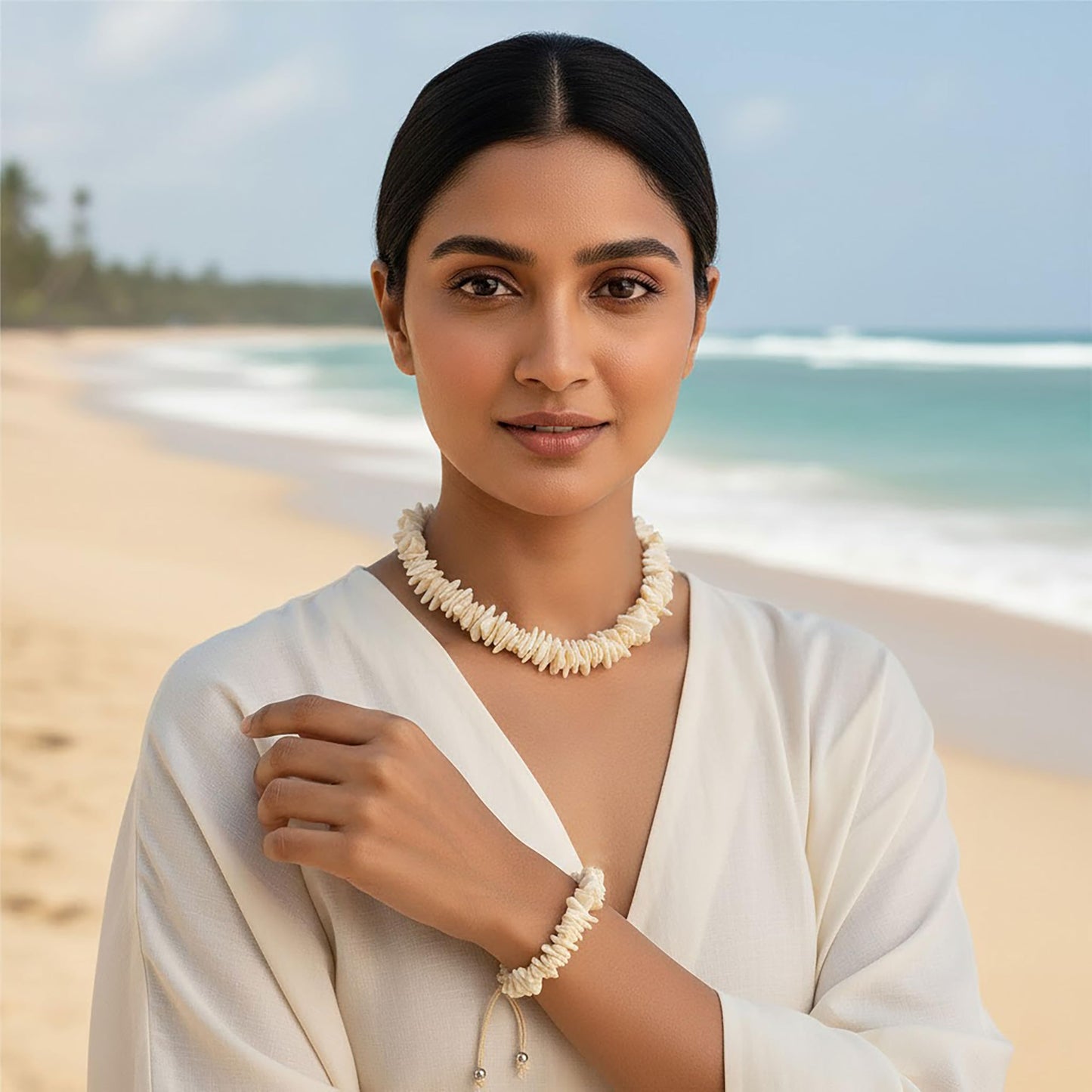 With cowrie Choker Necklace and Bracelet Set, keychains and DIY jewellery projects gets a cute handmade accent to handmade projects.