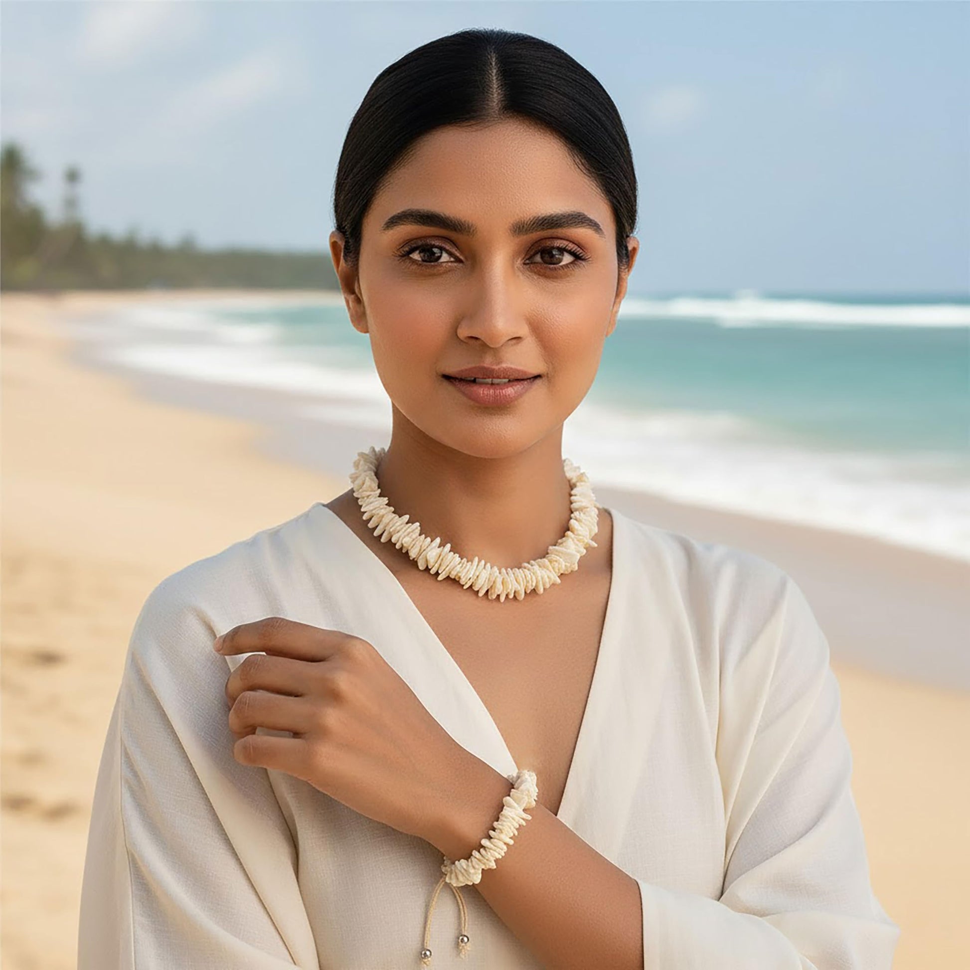 With cowrie Choker Necklace and Bracelet Set, keychains and DIY jewellery projects gets a cute handmade accent to handmade projects.