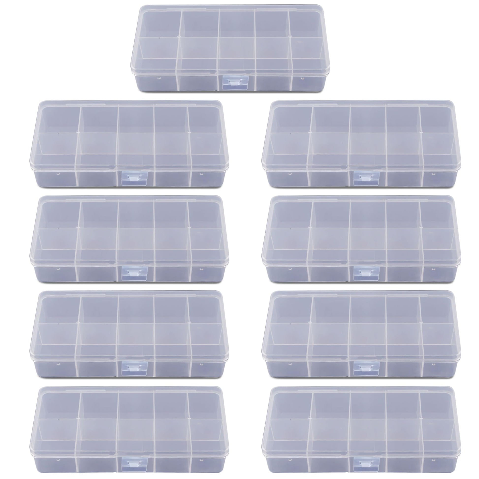 9 Boxes Plastic Partition Organizer with 10 Compartments. Main product image showing the full product layout.