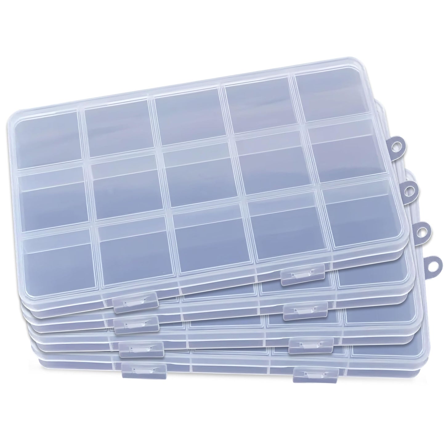 4 Boxes Plastic Organizer Box with 15 Compartments. Main product image showing the full product layout.