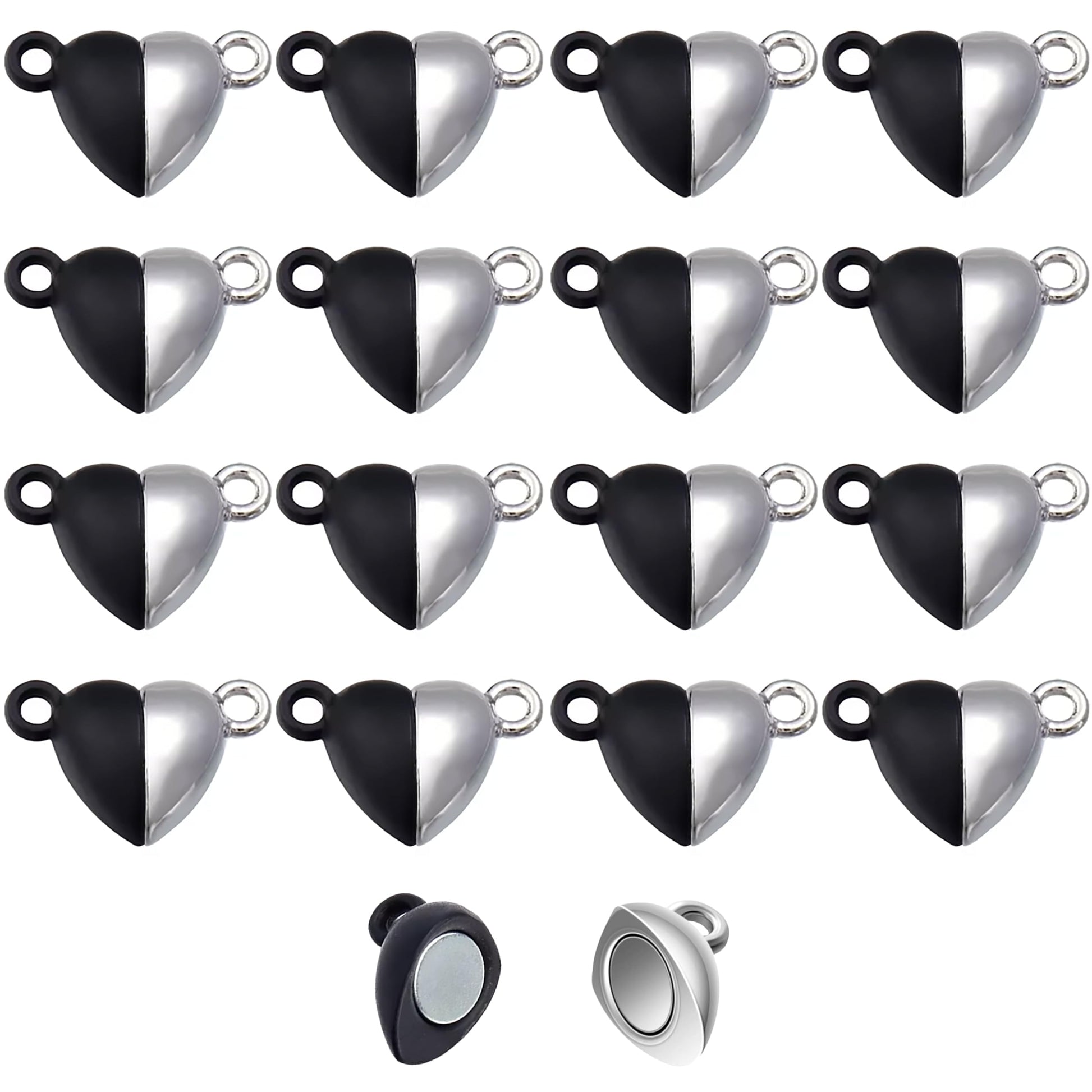 A clean decorative look makes black silver 16 pcs beads suitable for bracelet making, necklace making and DIY jewellery projects.