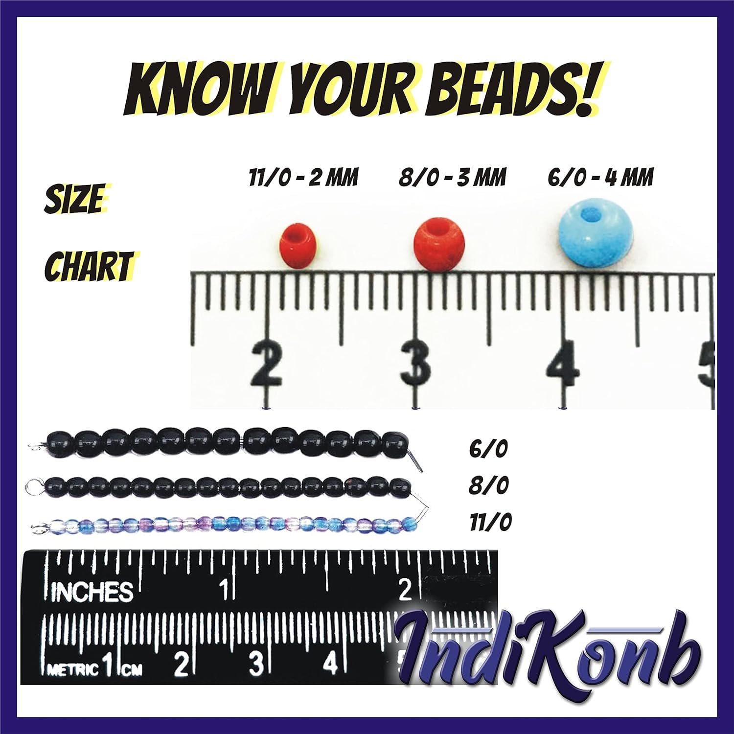 Use multicolour glass beads to give DIY jewellery projects, beading craft and decorative craft finishing a neat decorative finish.