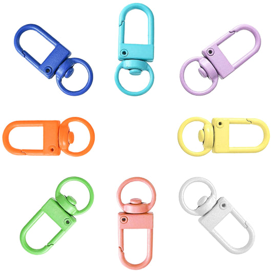 Multicolor Metal Lobster Claw Clasps Rectangle Swivel Buckles metal. Main product image showing the full product layout.